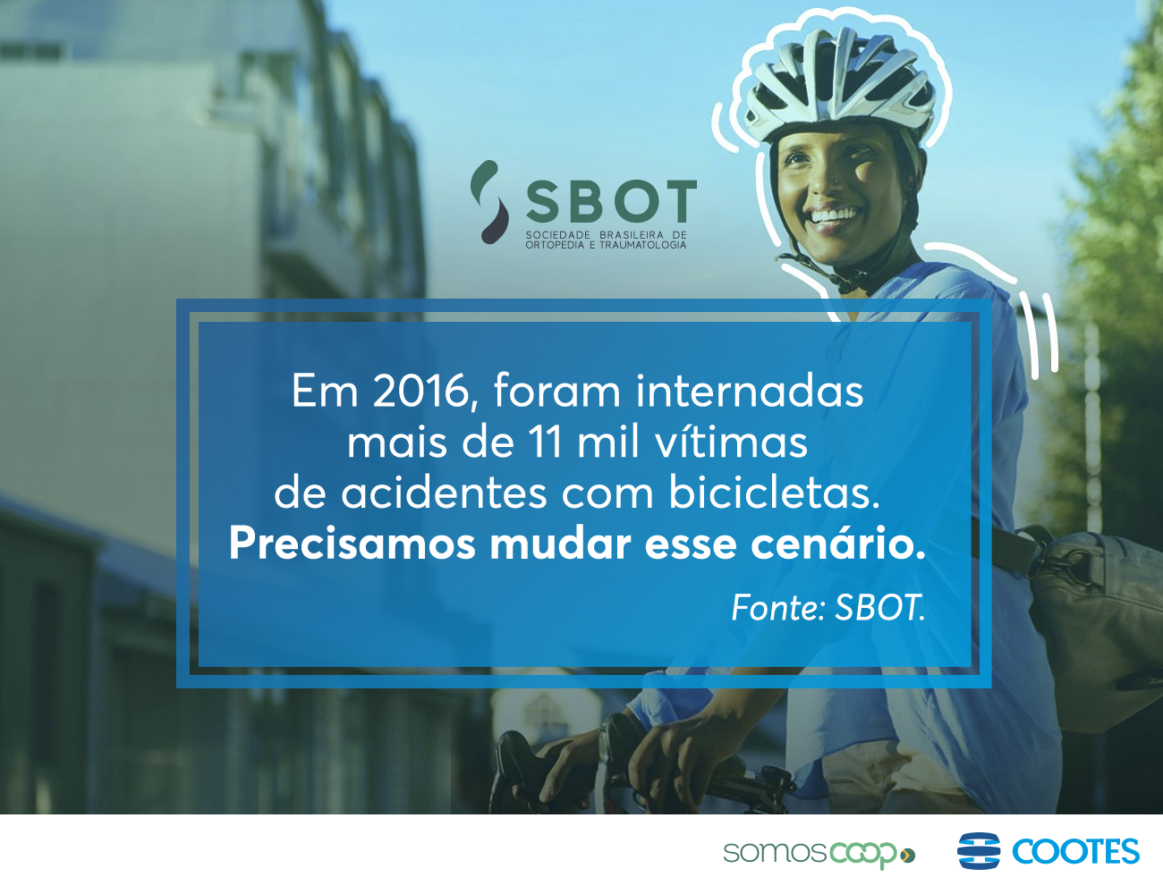 Bicicleta Segura: uma campanha da SBOT em prol da segurança dos ciclistas